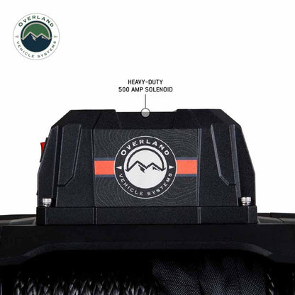 Overland Vehicle Systems SCAR 12P Winch – 12,000 lb (Synthetic Rope & Wireless Remote)