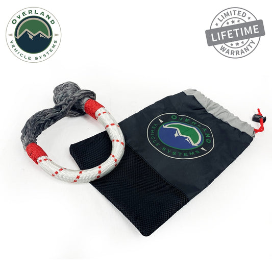Overland Vehicle Systems Soft Shackle Recovery 41,000 lb. With Loop & Abrasive Sleeve