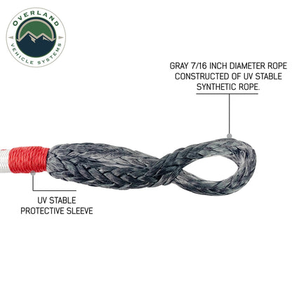 Overland Vehicle Systems Soft Shackle Recovery 41,000 lb. With Loop & Abrasive Sleeve