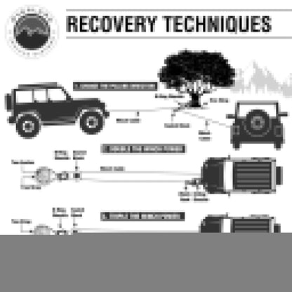 Overland Vehicle Systems Soft Shackle Recovery 41,000 lb. With Loop & Abrasive Sleeve