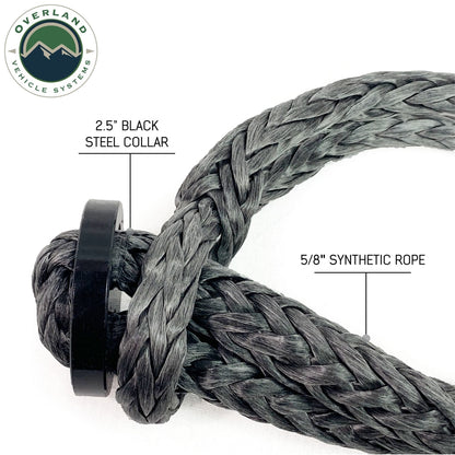 Overland Vehicle Systems Soft Shackle Recovery 5/8 44,500 lb. With Collar
