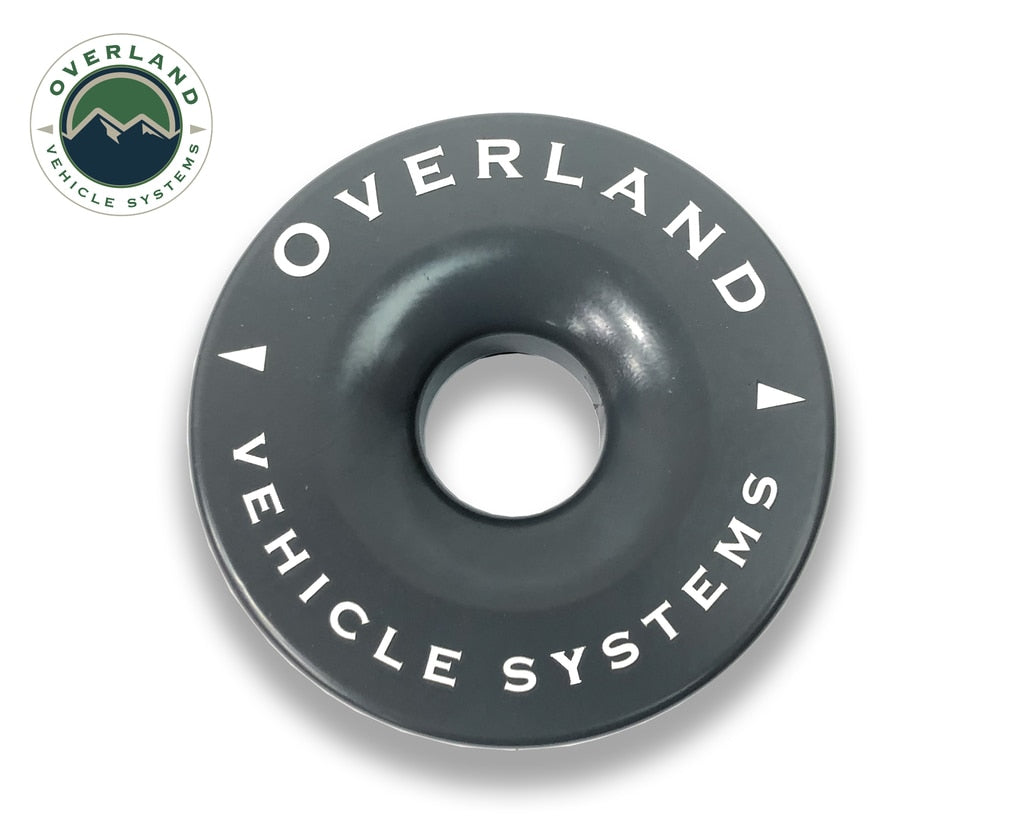 Overland Vehicle Systems Recovery Snatch Ring 4.00 41,000 lb. Gray With Storage Bag