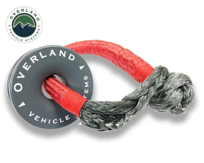 Overland Vehicle Systems Recovery Snatch Ring 4.00 41,000 lb. Gray With Storage Bag