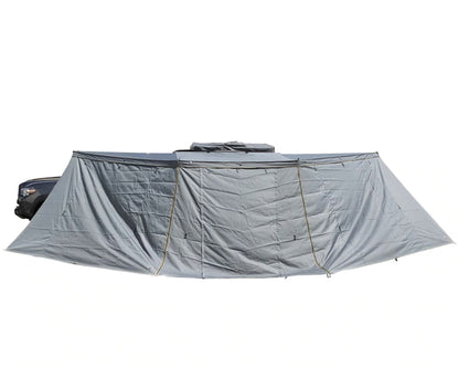 Overland Vehicle Systems Nomadic Awning 270 Degree - Passenger Side Dark Gray Awning