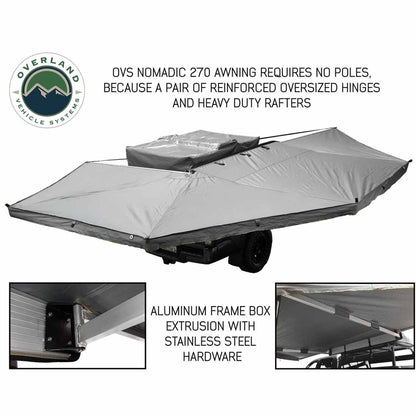 Overland Vehicle Systems Nomadic Awning 270 Awning with Walls Passenger