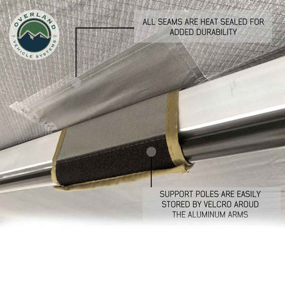 Overland Vehicle Systems Nomadic Awning 270 Awning with Walls Passenger