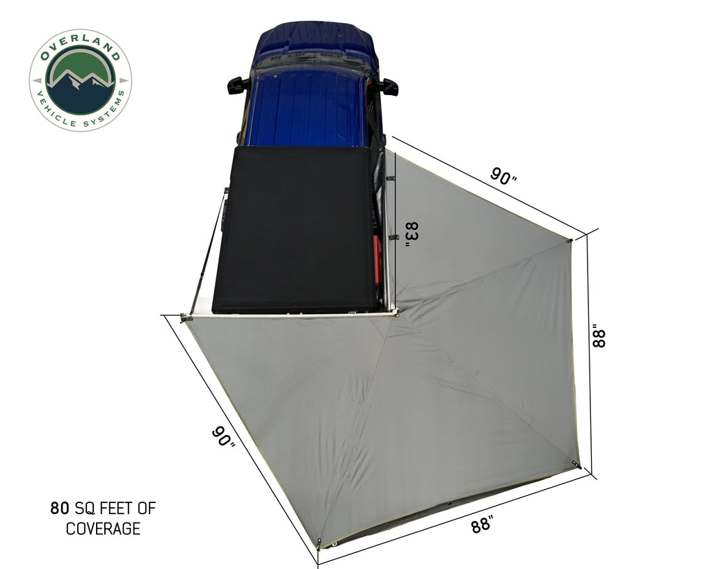 Overland Vehicle Systems 270 LT Awning - Passenger Side 270 Degree Awning