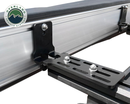 Overland Vehicle Systems Nomadic 180 Degree Freestanding Awning – Dark Gray w/ Black Travel Cover