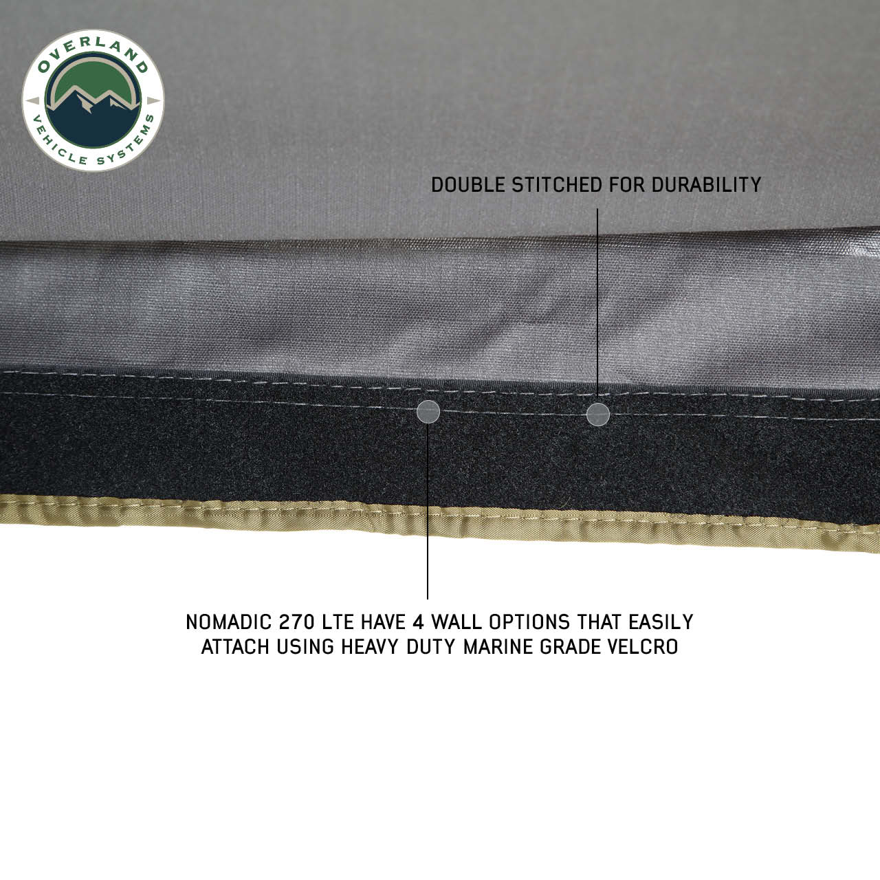 Overland Vehicle Systems Nomadic 270 LTE Driver Side 270 Degree Awning Premium