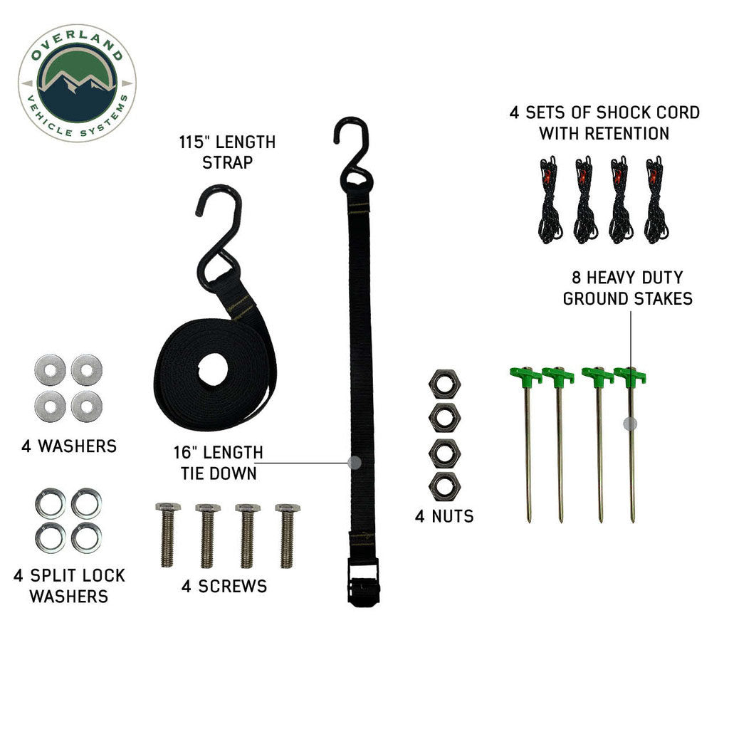 Overland Vehicle Systems Nomadic 270 LTE Driver Side 270 Degree Awning Premium