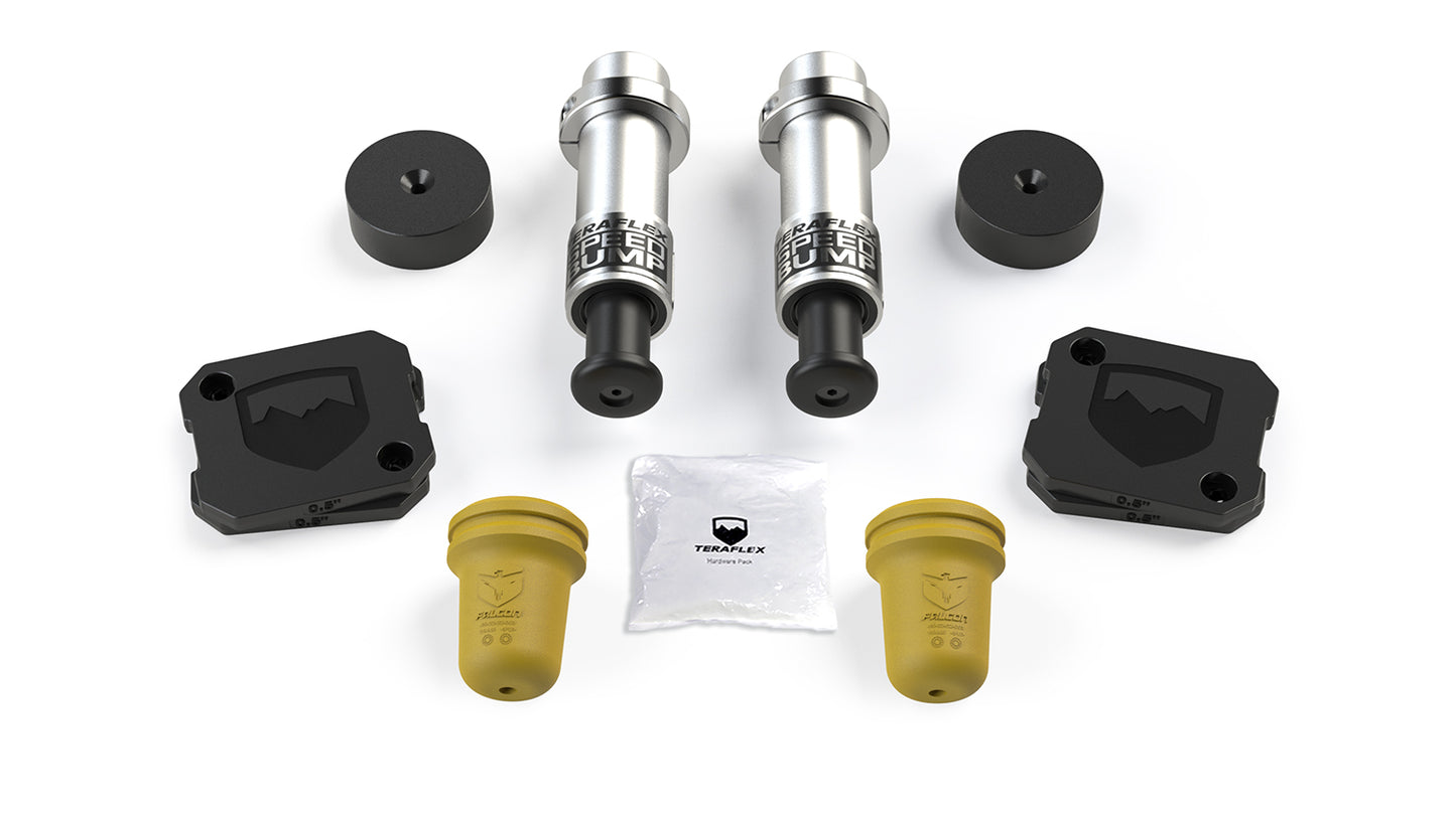 TeraFlex Gladiator 2 Inch-Stroke SpeedBump & Progressive Bump Stop Kit-Front & Rear 2.5-3.5 Inch Lift