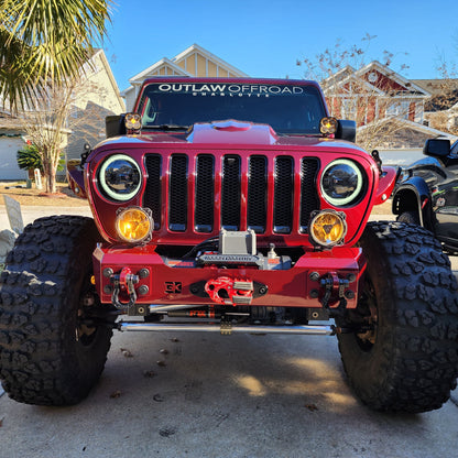 GateKeeper Off-Road Jeep JL/JT Gauntlet Front Bumper w/Winch Plate 2018+