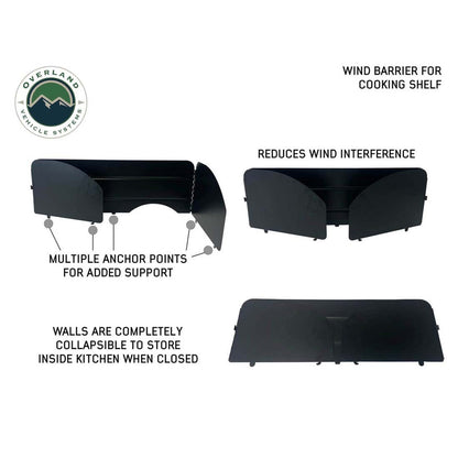Overland Vehicle Systems Cargo Box Kitchen With Slide Out Sink, Cooking Shelve and Slide Out Work Station