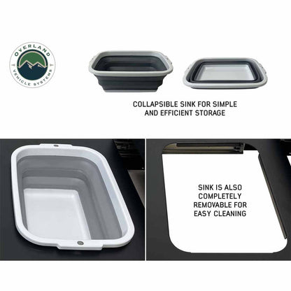 Overland Vehicle Systems Cargo Box Kitchen With Slide Out Sink, Cooking Shelve and Slide Out Work Station