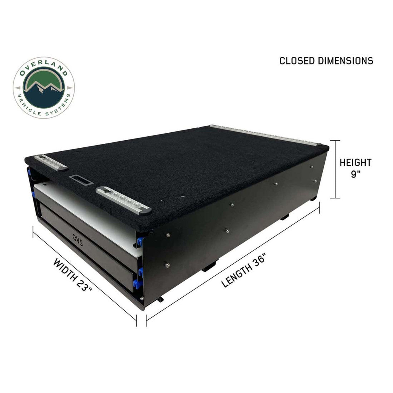 Overland Vehicle Systems Cargo Box Kitchen With Slide Out Sink, Cooking Shelve and Slide Out Work Station