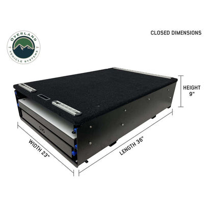 Overland Vehicle Systems Cargo Box Kitchen With Slide Out Sink, Cooking Shelve and Slide Out Work Station