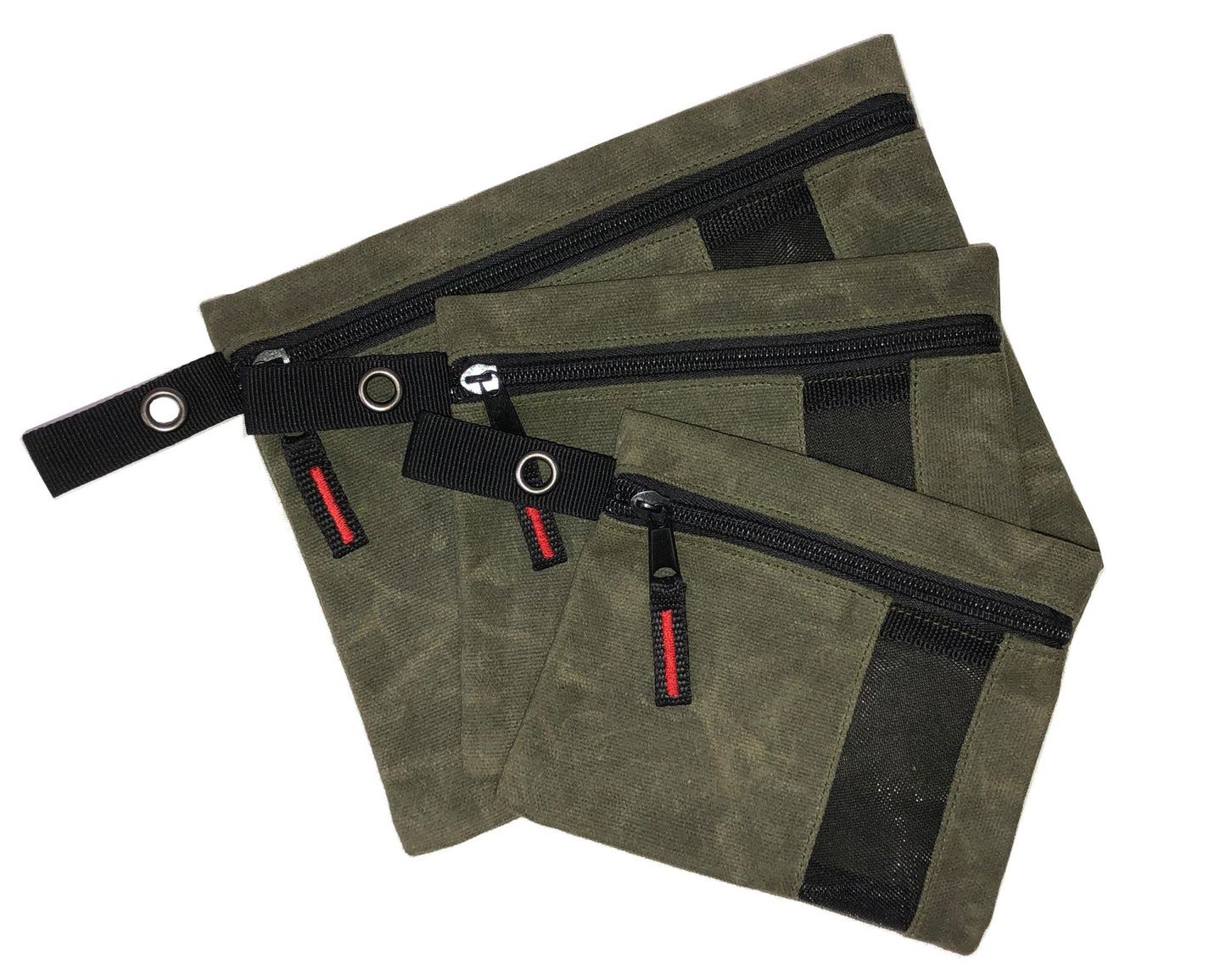 Overland Vehicle Systems Waxed Canvas - Small Size Utility Bags with Pockets