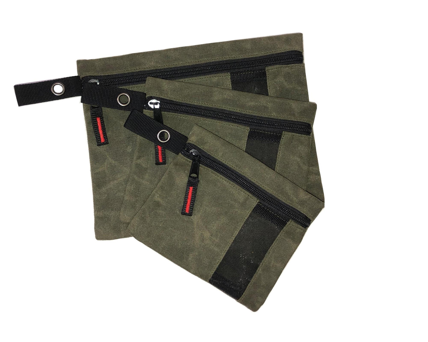 Overland Vehicle Systems Waxed Canvas - Small Size Utility Bags with Pockets