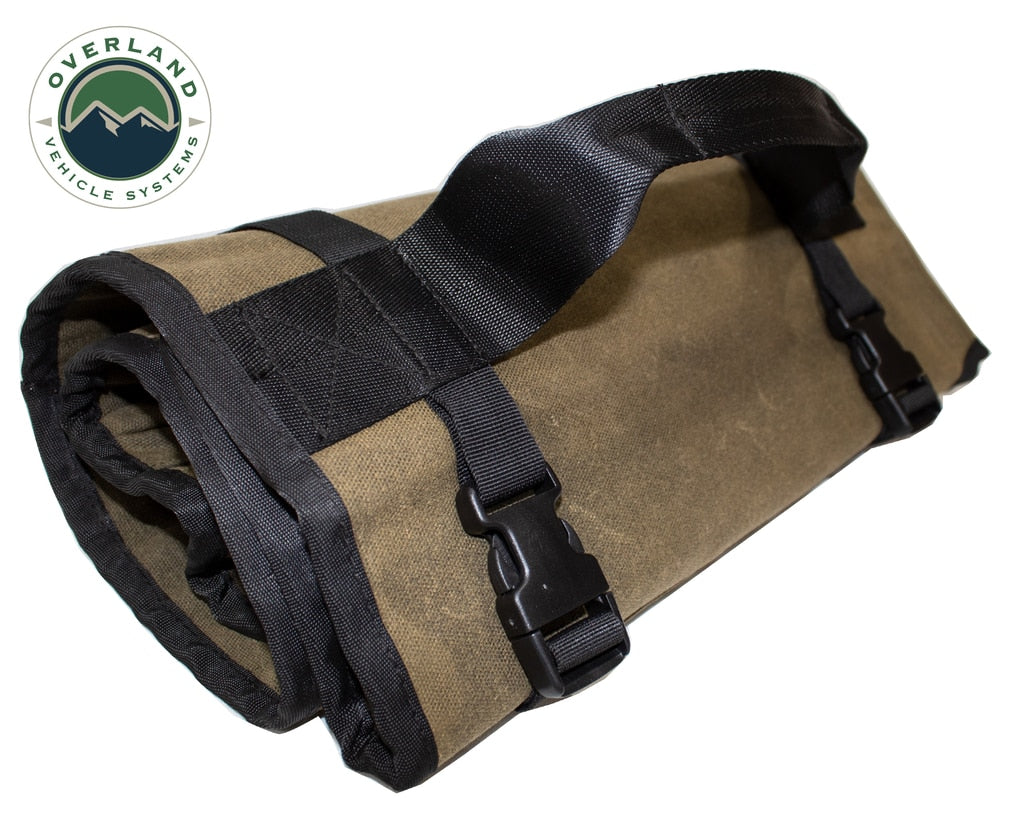 Overland Vehicle Systems Rolled General Tool Storage Bag - Waxed Canvas