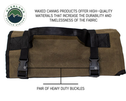 Overland Vehicle Systems Rolled General Tool Storage Bag - Waxed Canvas