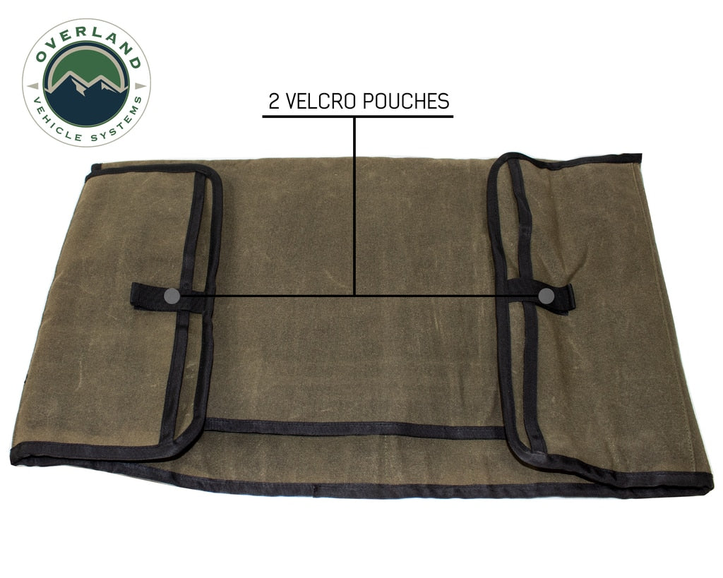 Overland Vehicle Systems Rolled General Tool Storage Bag - Waxed Canvas