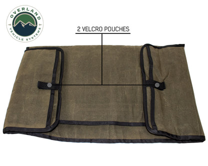 Overland Vehicle Systems Rolled General Tool Storage Bag - Waxed Canvas