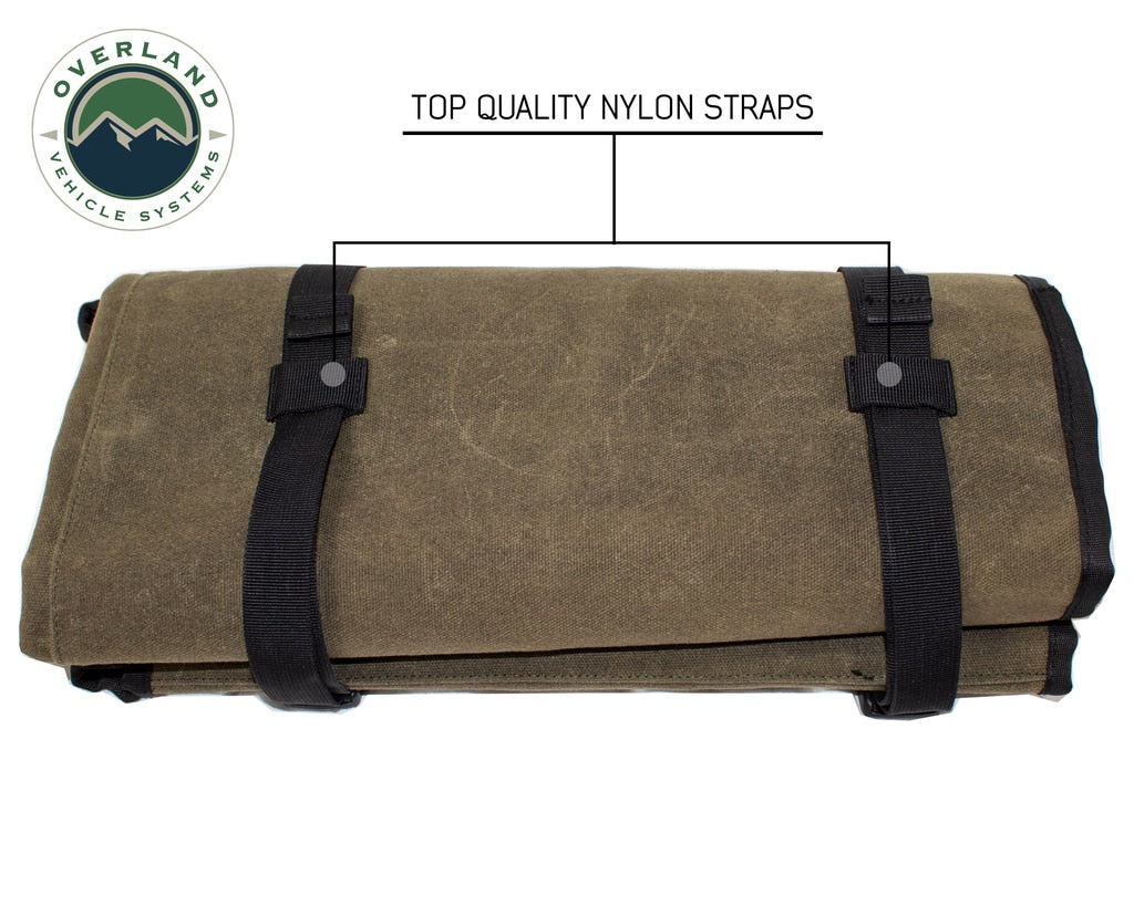 Overland Vehicle Systems Rolled General Tool Storage Bag - Waxed Canvas