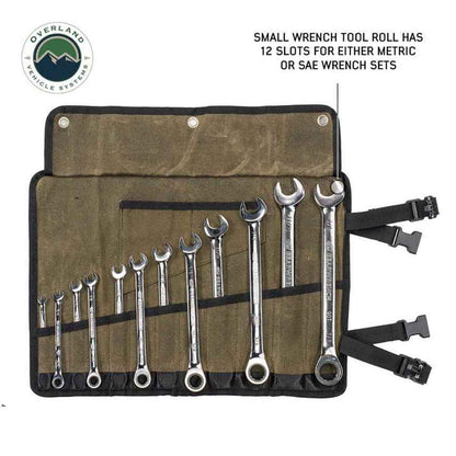Overland Vehicle Systems Large Wrench Tool Roll (24 Slot) Number 16 Waxed Canvas