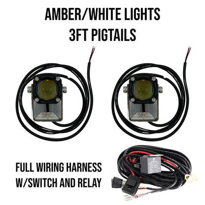GateKeeper Off-Road "Easy Switch" 3 Function LED Amber/White Pod Lights