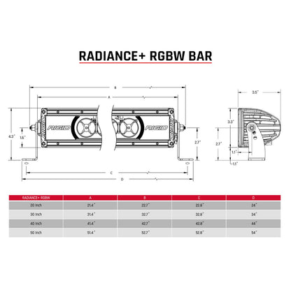 RIGID Industries Radiance Plus 30 Inch RGBW Light Bar