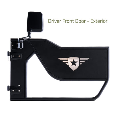 Combat Off Road Jeep JL/JLU Wrangler Tube Doors - Front Pair
