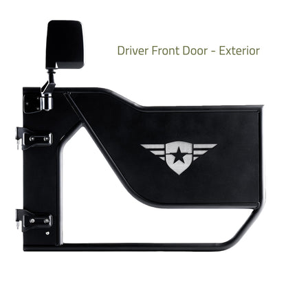 Combat Off Road Jeep JL/JLU Wrangler Tube Doors - Front Pair