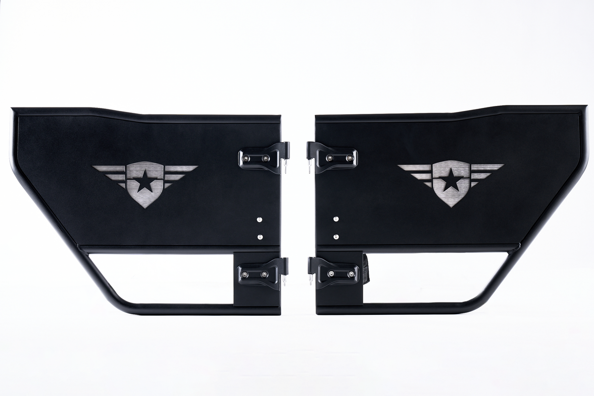 Combat Off Road Jeep JLU Wrangler Tube Doors - Rear Pair