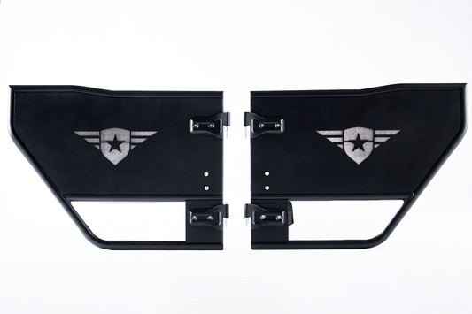 Combat Off Road Jeep JLU Wrangler Tube Doors - Rear Pair