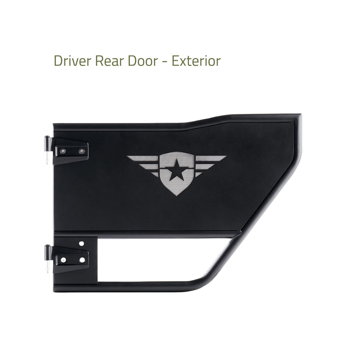 Combat Off Road Jeep JLU Wrangler Tube Doors - Rear Pair