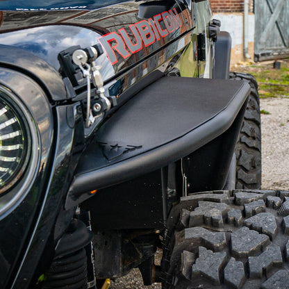 Combat Off Road Jeep JL/JLU Wrangler Black Aluminum Fenders - Front Pair