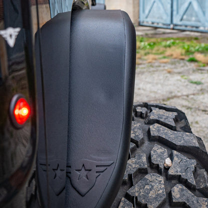 Combat Off Road Jeep JL/JLU Wrangler Black Aluminum Fender - Rear Pair