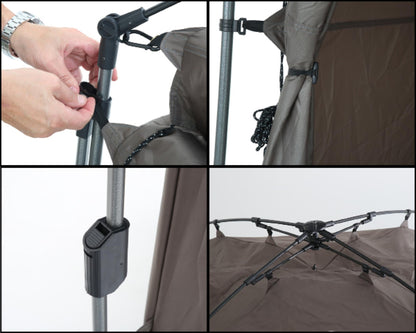 Overland Vehicle Systems Instant Portable Pop Up Shower Tent With Storage Bag