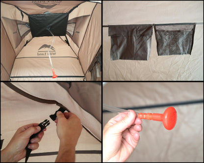Overland Vehicle Systems Instant Portable Pop Up Shower Tent With Storage Bag