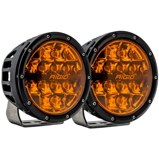 RIGID Industries 360-Series 6 Inch Spot with Amber PRO Lens Pair