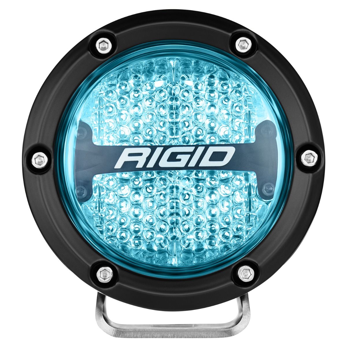 Rigid Industries 360-Series 4 Inch Off-Road Lamp Diffused Beam RGBW Backlight Set of 2