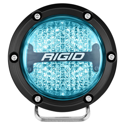 Rigid Industries 360-Series 4 Inch Off-Road Lamp Diffused Beam RGBW Backlight Set of 2