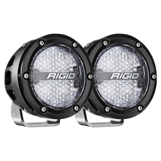 RIGID Industries 360-Series 4 Inch Off-Road Lamp Drive Beam RGBW Backlight Set of 2