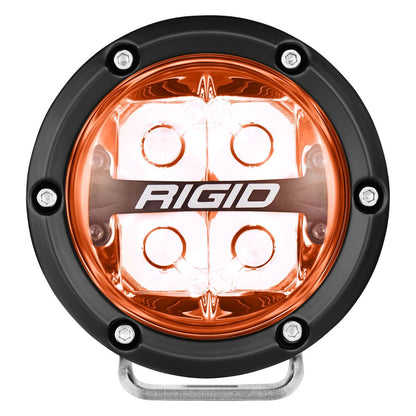 RIGID Industries 360-Series 4" LED Off-Road Spot Beam – RGBW Backlight (Pair)