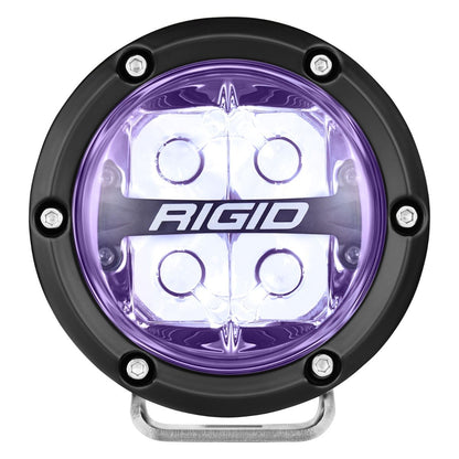 RIGID Industries 360-Series 4" LED Off-Road Spot Beam – RGBW Backlight (Pair)