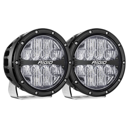 Rigid Industries 360-Series 6 Inch Off-Road Lamp Drive Beam RGBW Backlight Set of 2