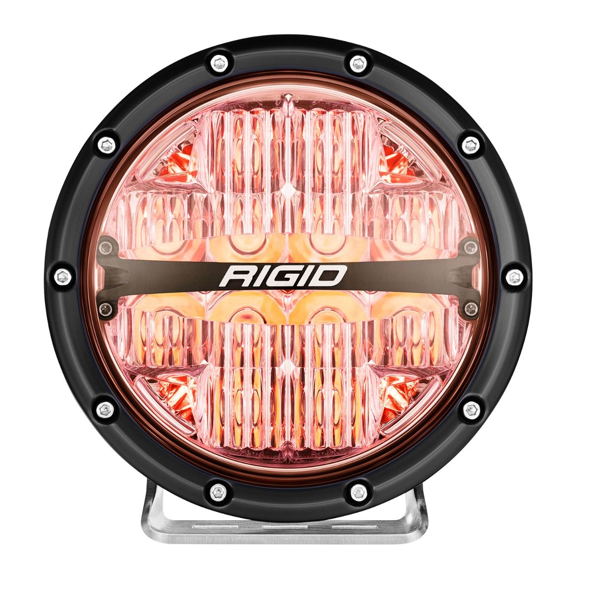 Rigid Industries 360-Series 6 Inch Off-Road Lamp Drive Beam RGBW Backlight Set of 2
