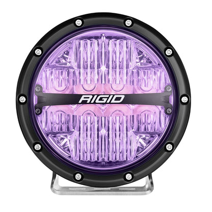 Rigid Industries 360-Series 6 Inch Off-Road Lamp Drive Beam RGBW Backlight Set of 2