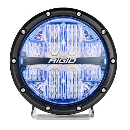 Rigid Industries 360-Series 6 Inch Off-Road Lamp Drive Beam RGBW Backlight Set of 2
