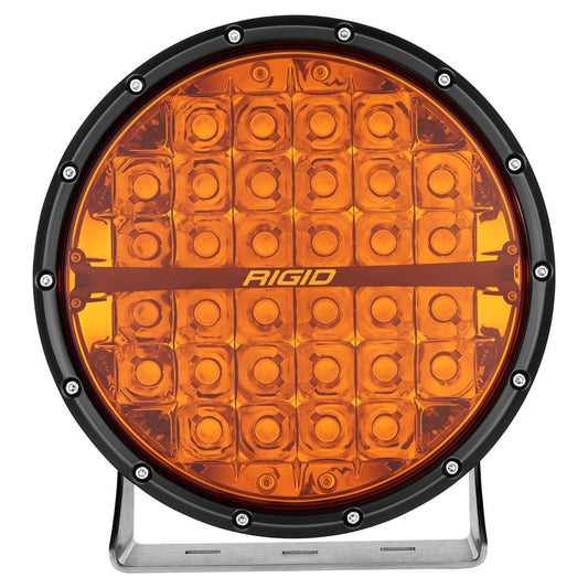 Rigid Industries 360-Series 9 Inch Off-Road Lamp Spot Beam Amber Lens Single